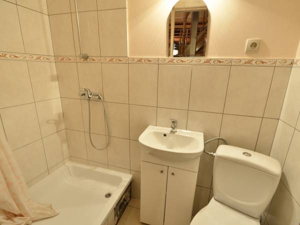 Łazienka w domu drewnianym