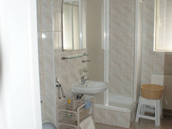 łazienka w pokojach na parterze