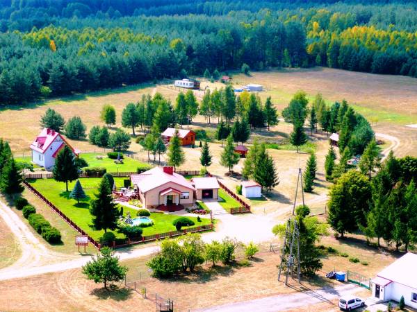 widok na RANCZO z lotu ptaka