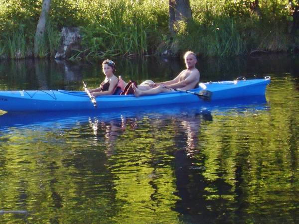 Spływ rzeką Krutynią - ok. 10 km od Mazurskiej Chaty