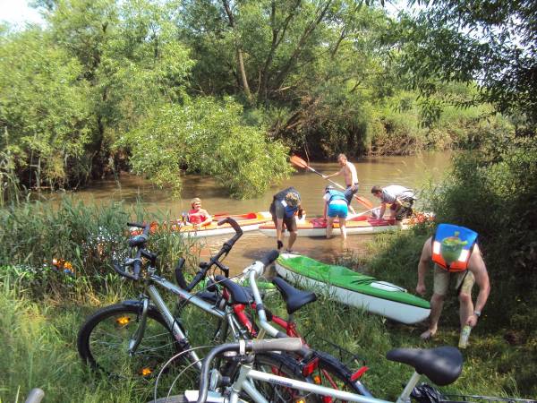Wycieczka rowerowo-kajakowa Łęgiem