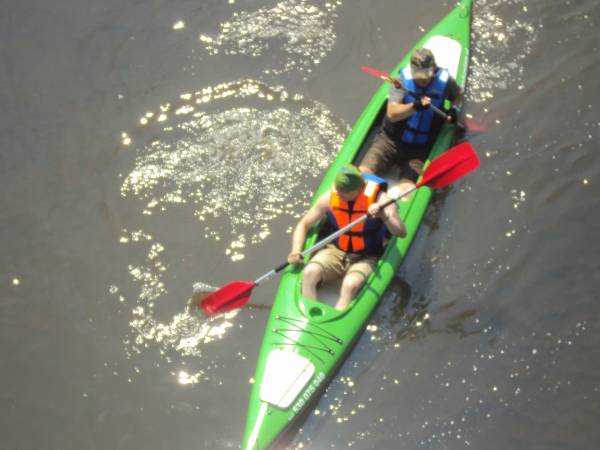 Spływ płytkim Łęgiem