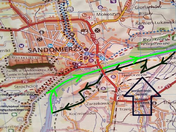 Rowerem i kajakiem przez Sandomierz