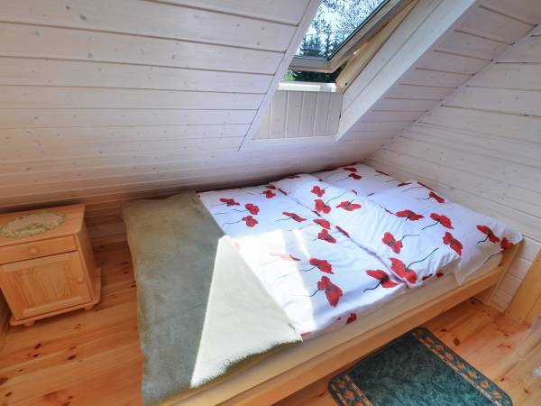 Sypialnia w domku zielonym