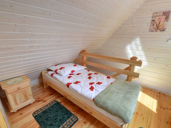 Sypialnia w domku zielonym