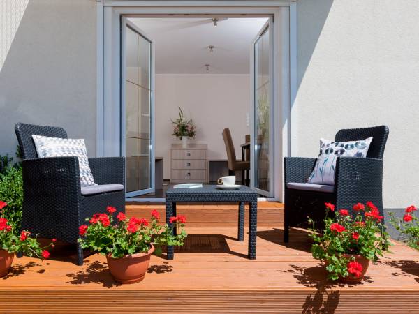 Taras - Apartament na parterze