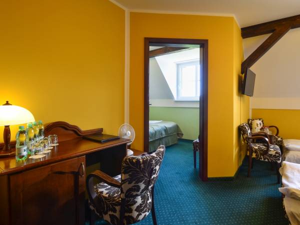 Apartament studio z sypialnią i pomieszczeniem wypoczynkowym ( 2 x LCD-SAT-TV)