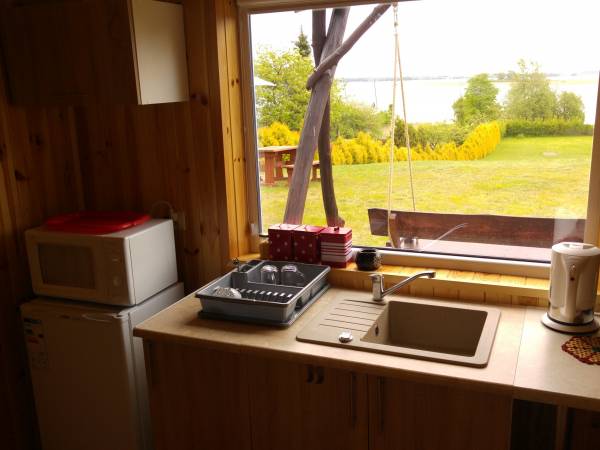 Domki do wynajęcia nad jeziorem w Wilkasch