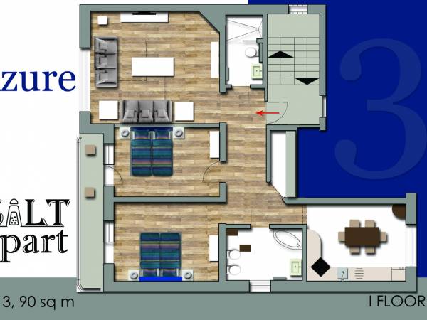 Apartament 4-8osobowy