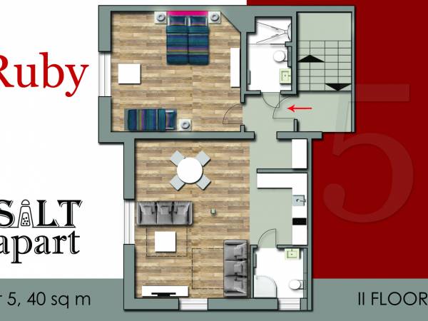 Apartament 3-7osobowy