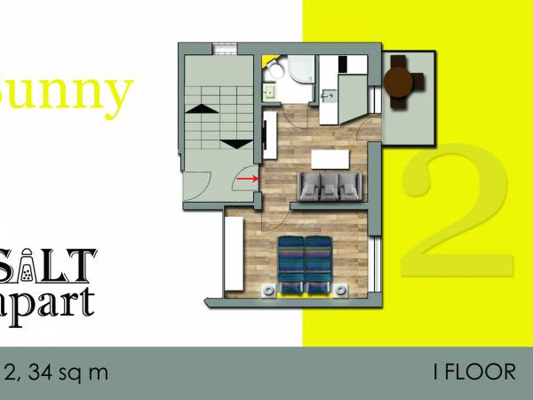 Apartament 2-4osobowy