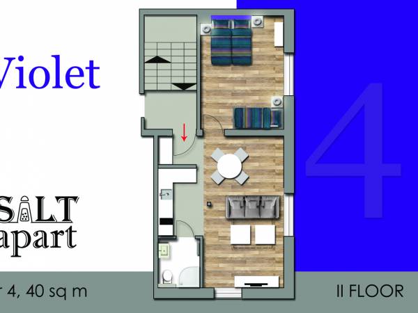 Apartament 3-5osobowy