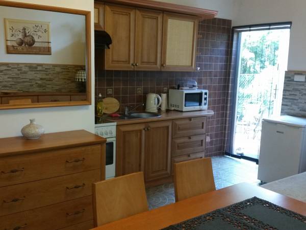 Pokoj z aneksem kuchennym i z łazienką