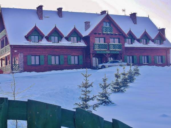 Mazurska Chata w zimowej szacie