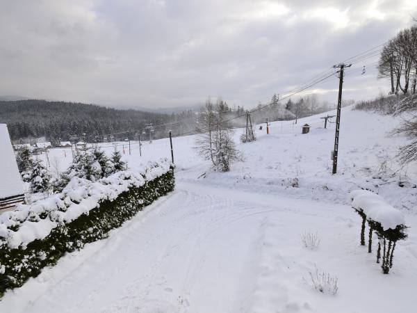 Widok na stok z pokoju nr 3