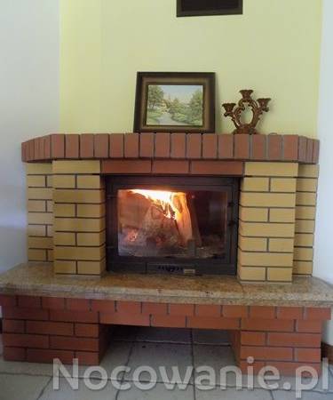 kominek w apartamencie