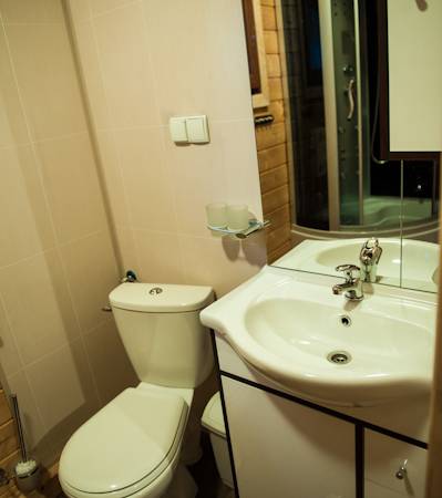 łazienka domku 6 osobowego