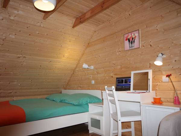 Ośrodek Wczasowy nad morzem w Sztutowie Domek Mandarynka Sypialnia