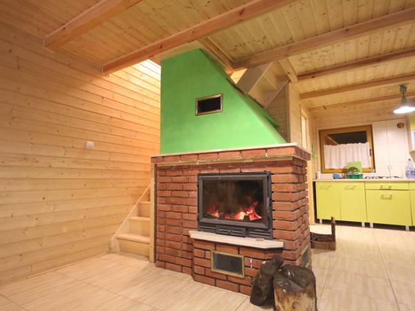 domek z kominkiem z klimatem 