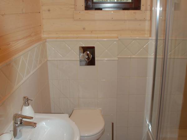 łazienka z dużą kabiną prysznicową