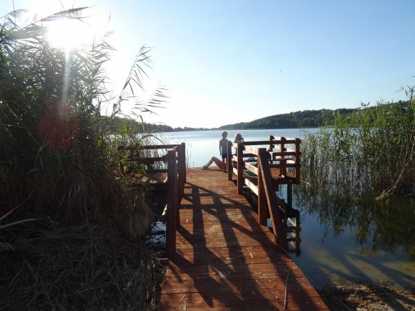 Nasz prywatny pomost dla wędkarzy nad j.Goreńskim