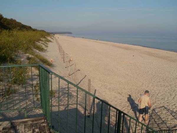 Plaża w Międzywodziu.
