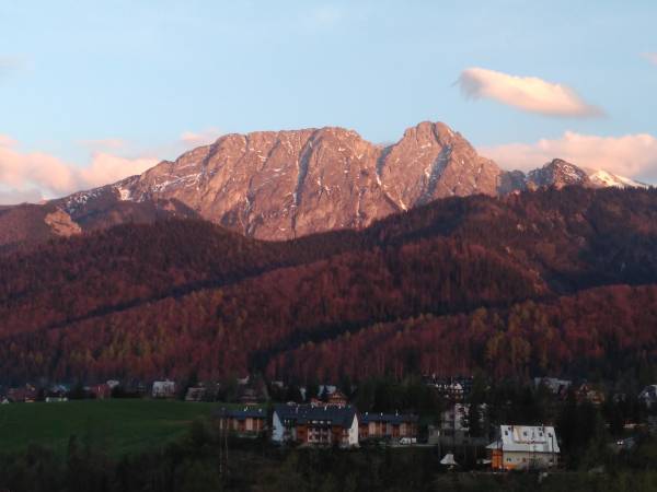 Zachód słońca - widok z domku :D