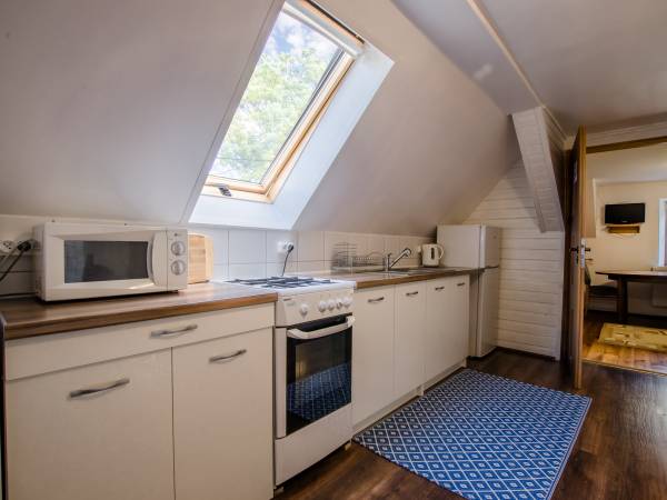 kuchnia w mieszkaniu na górze