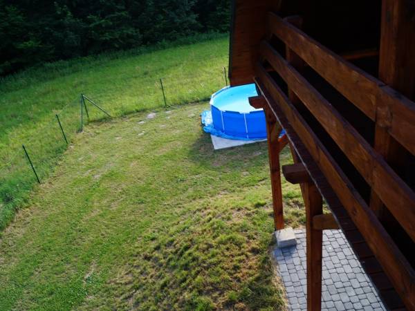 Widok z tarasu - domek Krysia