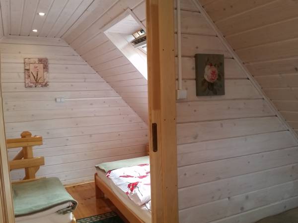 Sypialnia w domku zielonym