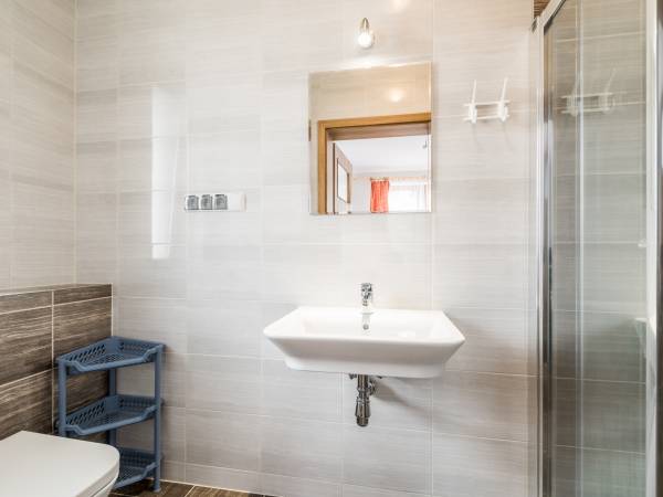 Łazienka z dużą kabiną w pokoju 3+2.