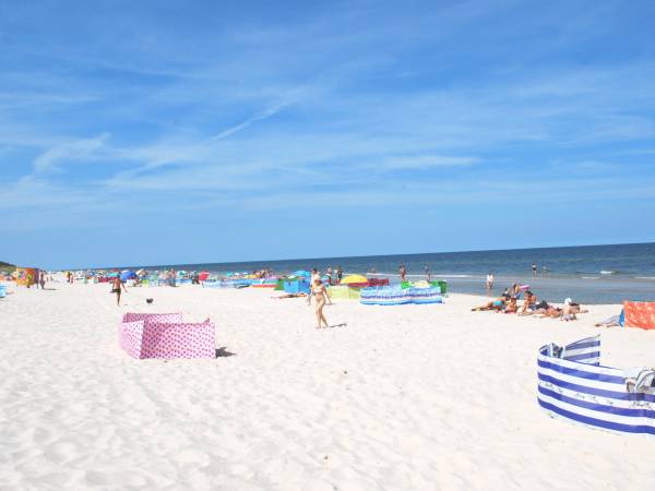 Plaża w Dźwirzynie.
