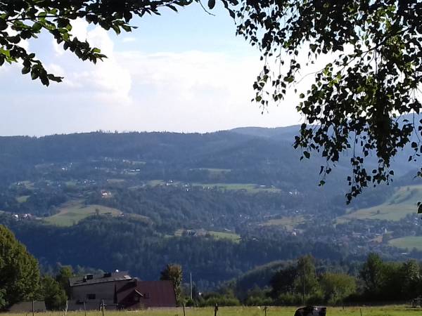 Widok z gory na nasza Agroturystyke.