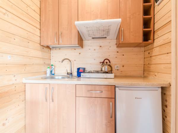 aneks kuchenny w domku 1-pomieszczeniowym