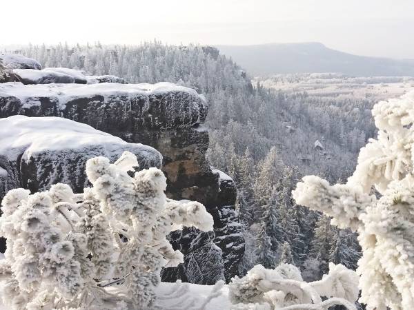 Góry Stołowe -Zimą