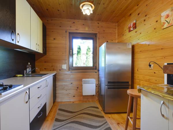 kuchnia w domu drewnianym