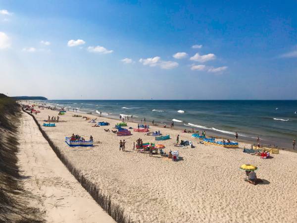 Plaża od ul. Zwycięstwa
