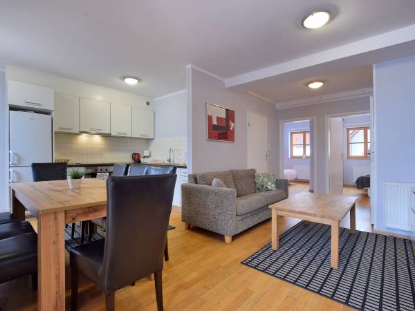 salon z kuchnią apartament 2