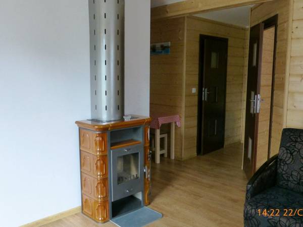 kominek w pokoju dziennym