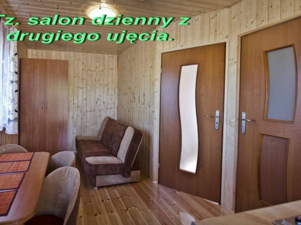 Salon dzienny,wejście do pokoju dziecinnego i łazienki.