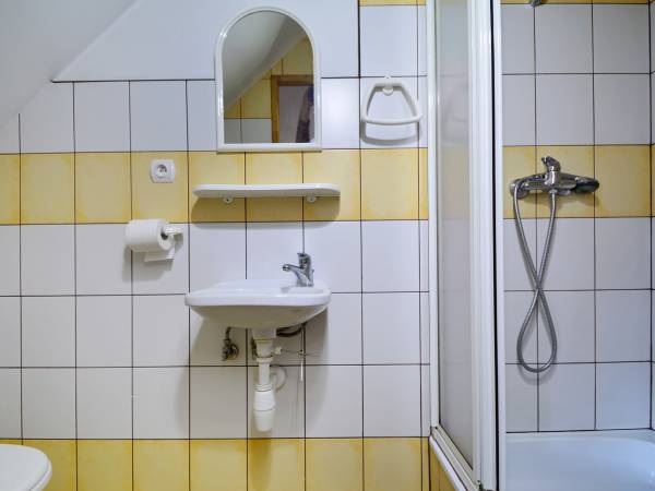 Łazienka -prysznic , umywalka, toaleta