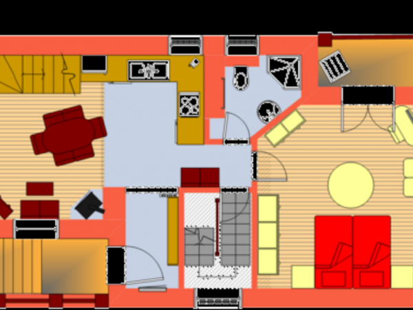 Apartament gorny, poziom 1