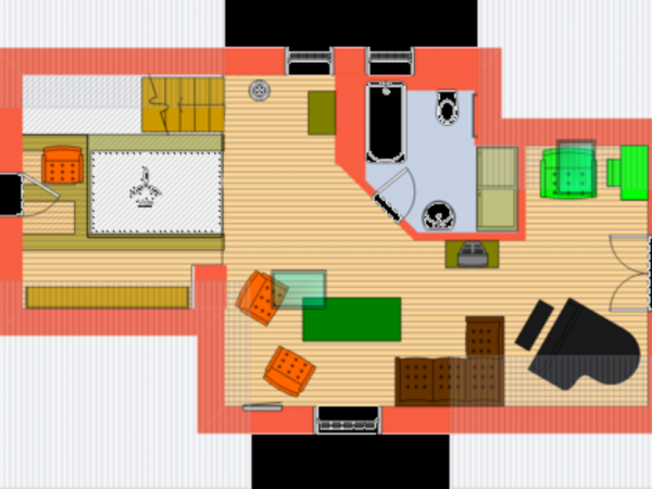 Apartament górny, poziom 2