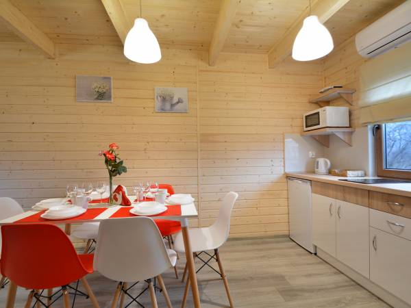 pokój gościnny z aneksem kuchennym