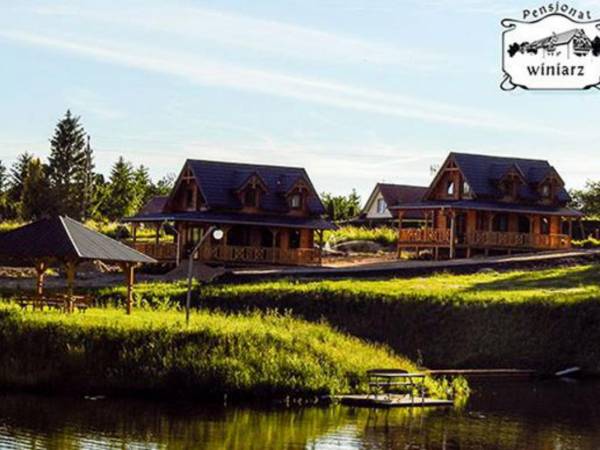 Domki nad jeziorem Ołów z własnym stawem 