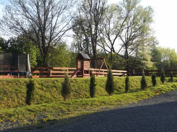 ogród dla gości z domku 8 osobowego