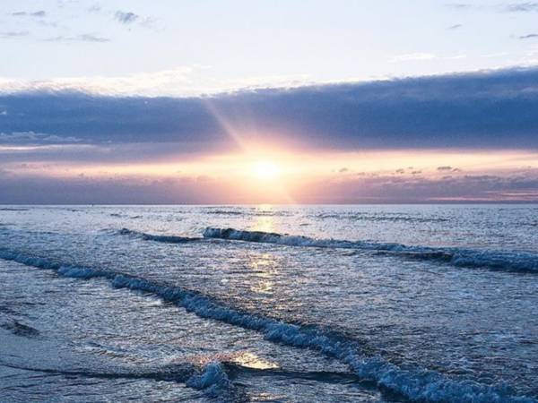 Zachód słońca Unieście - Baltico