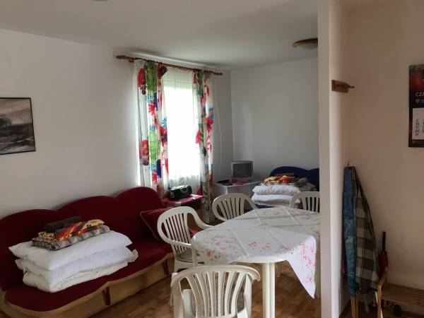 Domek - widok na duży pokój