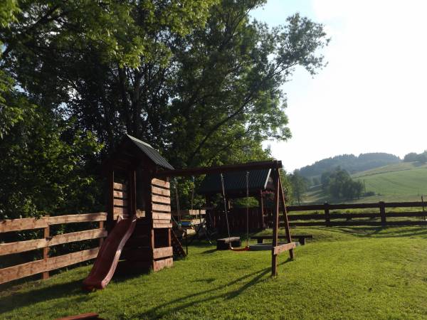 ogród dla gości z domku 8 osobowego