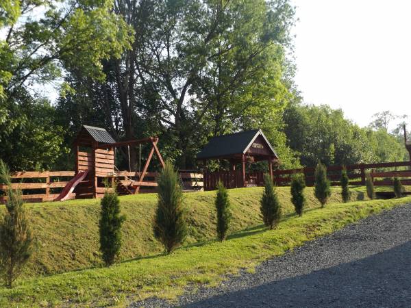 ogród dla gości z domku 8 osobowego